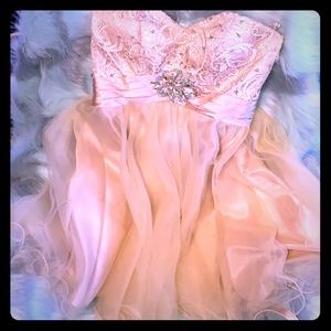Beautiful Formal Corset Prom Beige dress